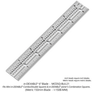 in-DEXABLE 150MM COMBO/DOUBLE SQUARE BLADE ONLY - OPEN BOX