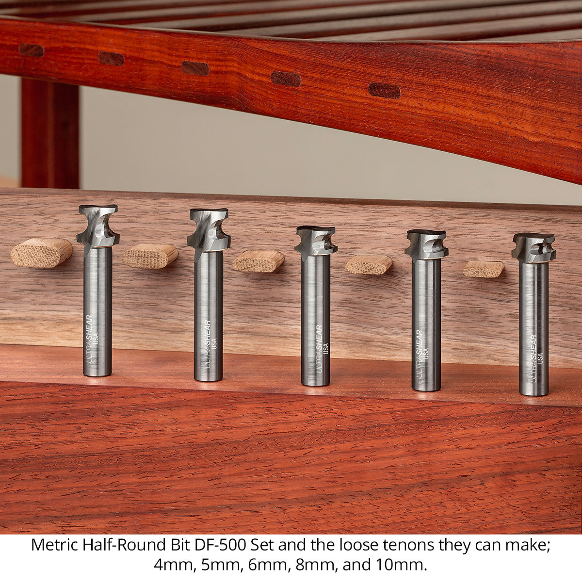 Metric Half Round Router Bits For Domino Tenons
