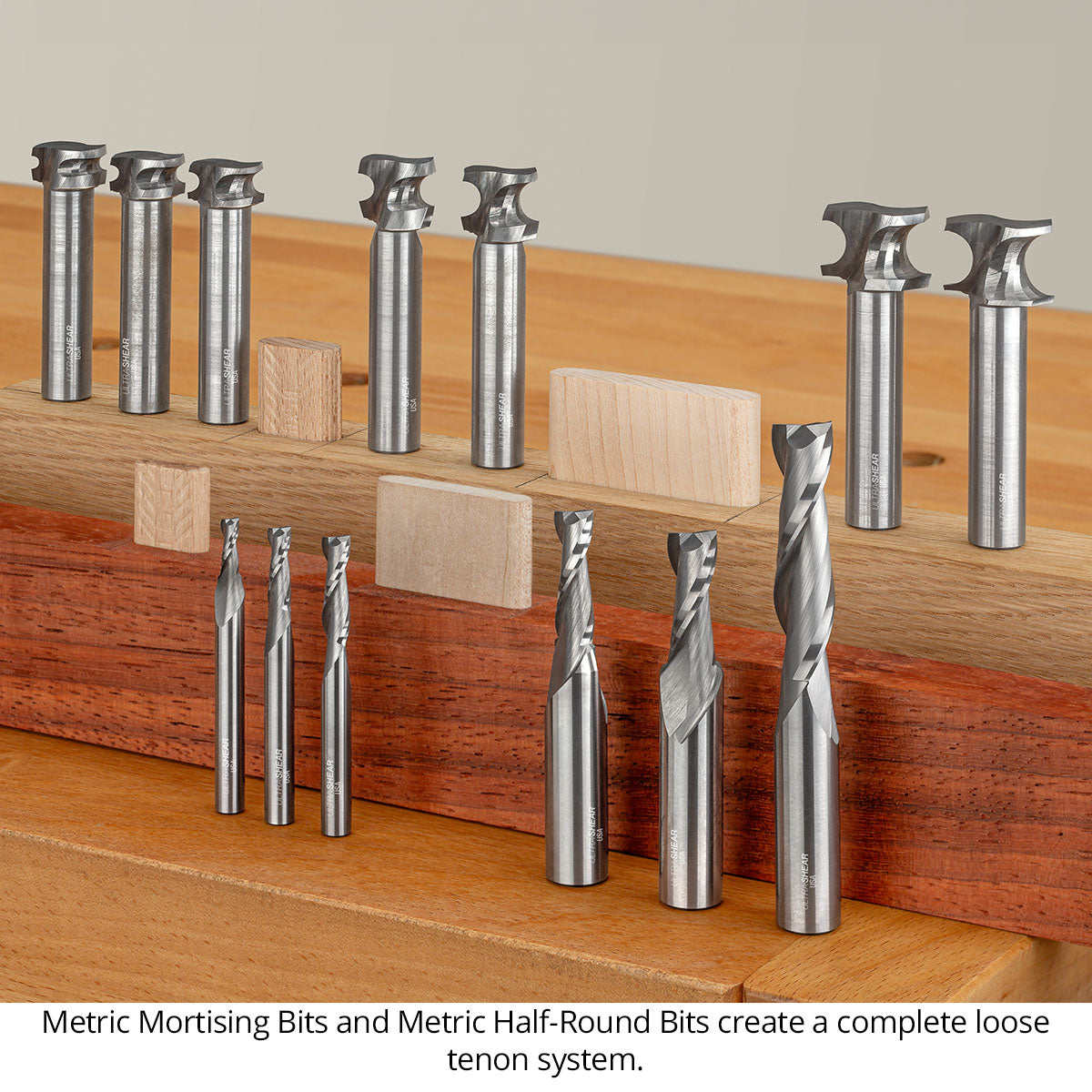 Ultra-Shear Metric Mortising Router Bits - Open Box – Woodpeckers
