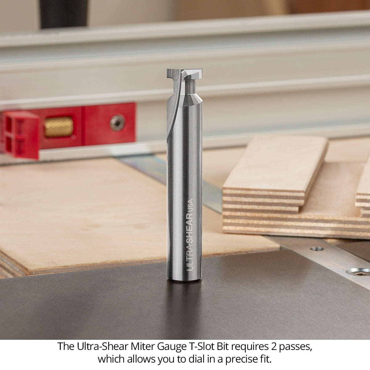T-Slot Router Bit - Miter Gauge Slot - Solid Carbide
