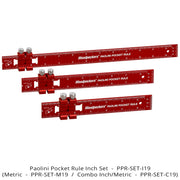 Paolini Pocket Rule Inch Set - Aluminum - OPEN BOX
