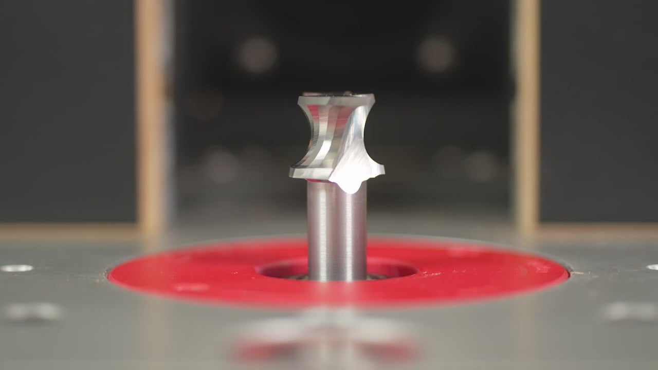 Load video: Inch Half Round Router Bits For Loose Tenons