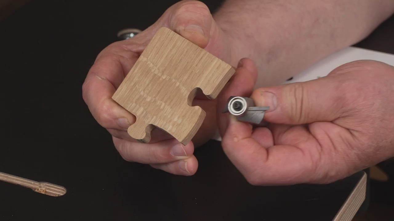 Load video: Micro Bearing Chamfer Router Bits - 3/16 Diameter - 1/4 Shank - Carbide Tipped