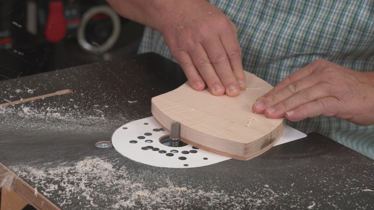 Load video: Template Pattern Router Bits - Carbide Tipped - 1/4 Shank - 1/2 Diameter - 2 Flute