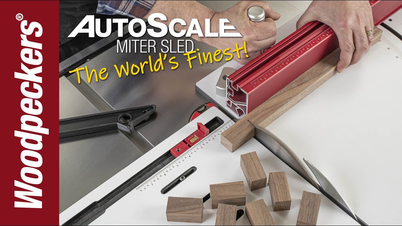 Load video: Woodpeckers AutoScale Miter Sled Video