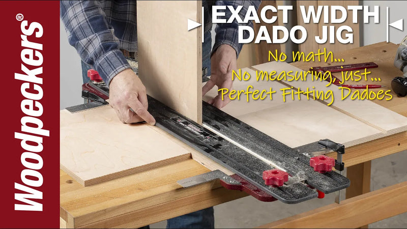 woodpeckers exact width dado jig video