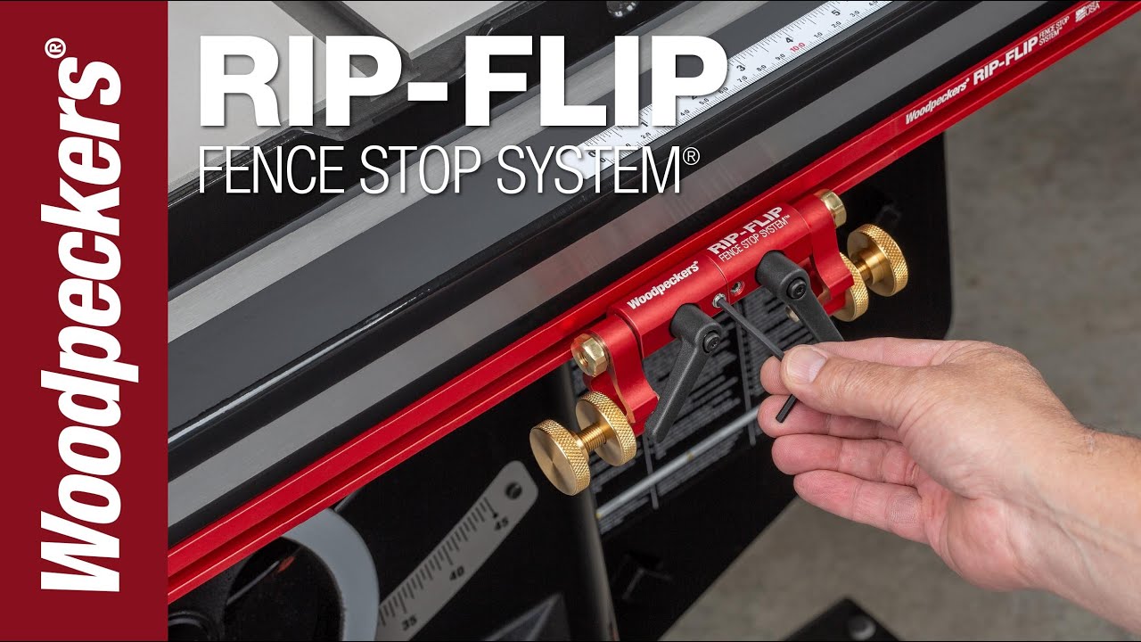 Load video: Woodpeckers Rip-Flip Stop System Video