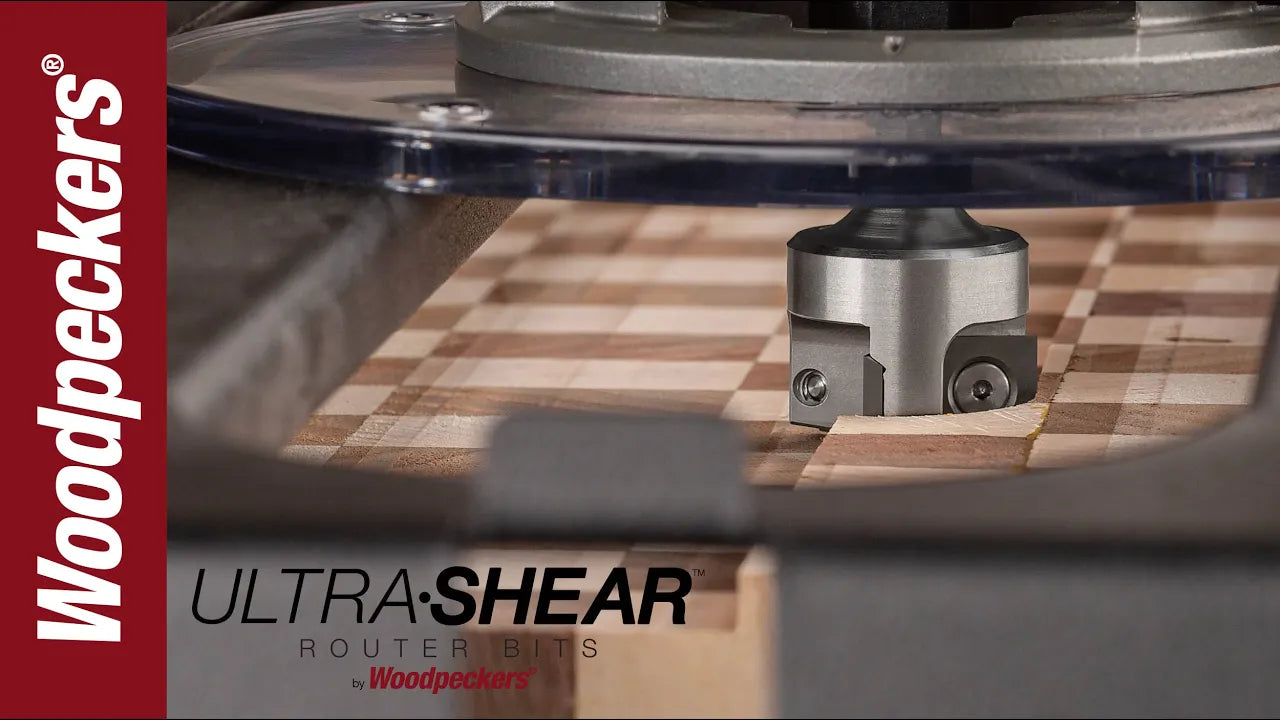 Load video: Ultra-Shear 1" Diameter Carbide Insert Spoilboard Router Bit Video