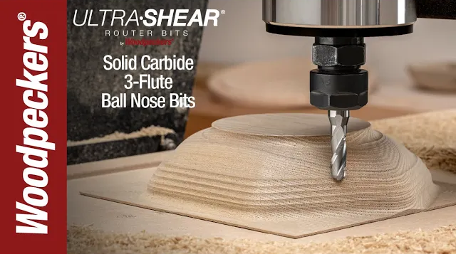 Load video: Ultra-Shear Ball Nose 3-Flute CNC Router Bits Video