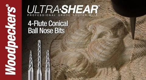 Ultra-Shear Conical Ball Nose CNC Router Bits Video