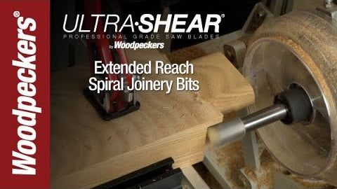 Load video: Ultra-Shear Extended Reach Spiral Joinery Router Bits Video