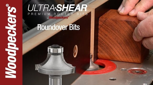 Load video: Ultra-Shear Carbide Tipped 2-Flute Roundover Router Bit Video