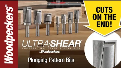 Load video: Ultra-Shear Carbide Tipped Plunging Pattern Router Bits Video