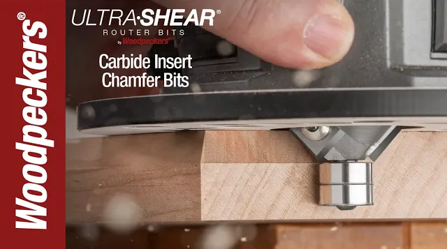 Ultra-Shear Chamfer Router Bits with Replaceable Carbide Inserts Video
