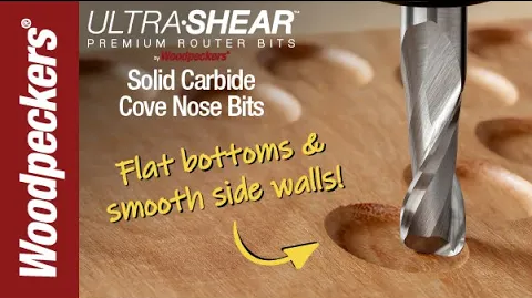 Ultra-Shear Cove Nose Spiral CNC Router Bit Video