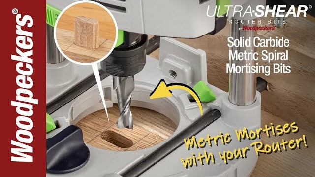 Ultra-Shear Metric Mortising Router Bits for Domino Tenons Video