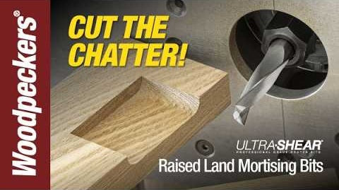 Load video: Ultra-Shear Raised Land Mortise &amp; Tenon Router Bit Video