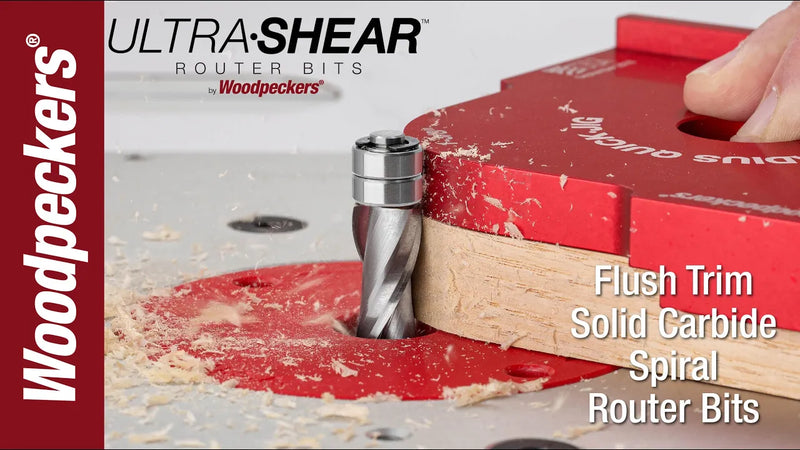 Ultra-Shear Solid Carbide 1/2 Inch Diameter 2-Flute Flush Trim Router Bit Video