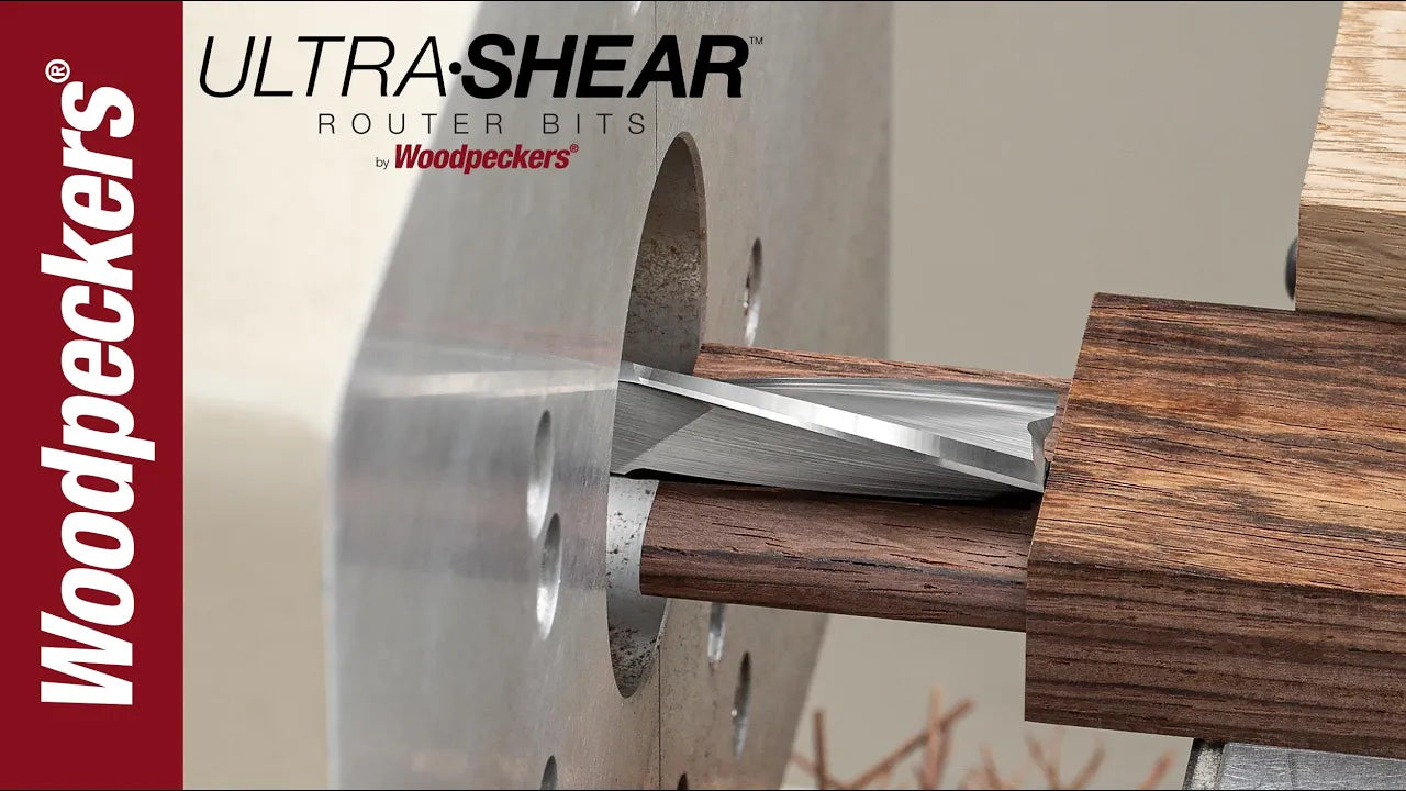 Load video: Ultra-Shear Solid Carbide 1/2 Shank 3-Flute Slow Spiral CNC Router Bit Video