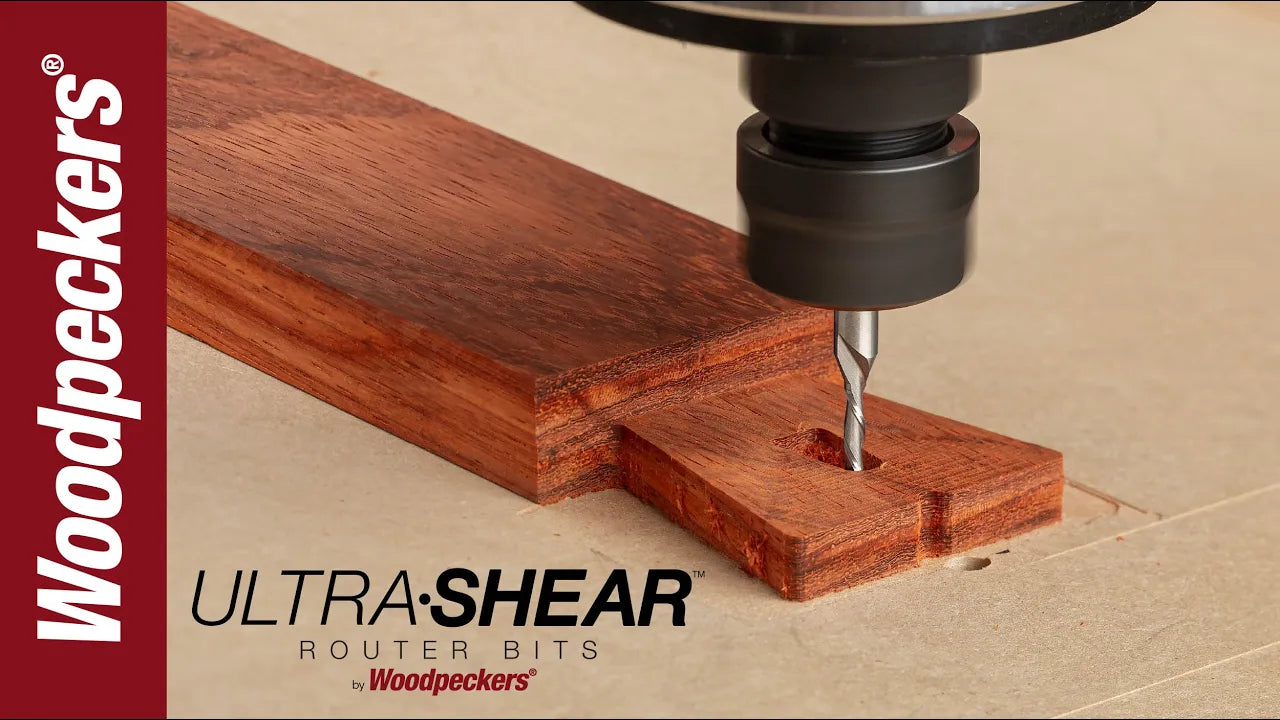 Load video: Ultra-Shear Solid Carbide 1/4 Shank 2-Flute Reduced Diameter CNC Router Bit Video
