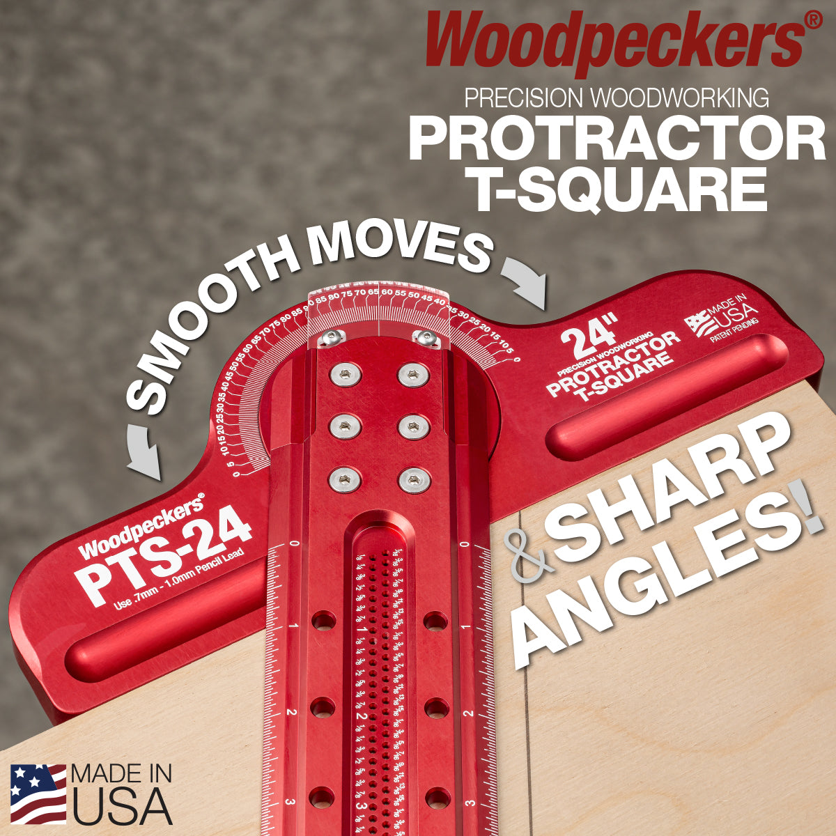 Precision Woodworking Protractor T-Square
