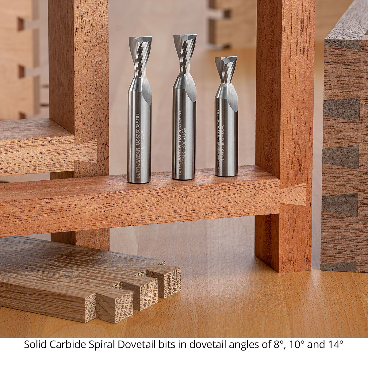 Dovetail Router Bits - 1/2 Shank - Solid Carbide