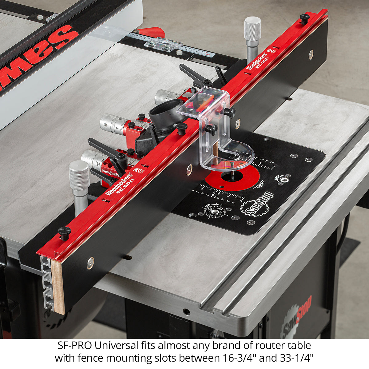 SF-PRO Universal | Router Table Fence | Fits Most Tables – Woodpeckers