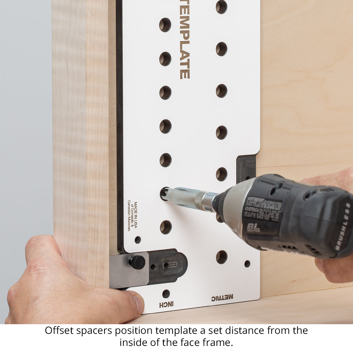 Shelf Pin and Drawer Slide Template
