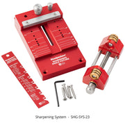 Sharpening System - 2023, Includes Sharpening Guide, Angle Fixture, Angle Gauge - OPEN BOX
