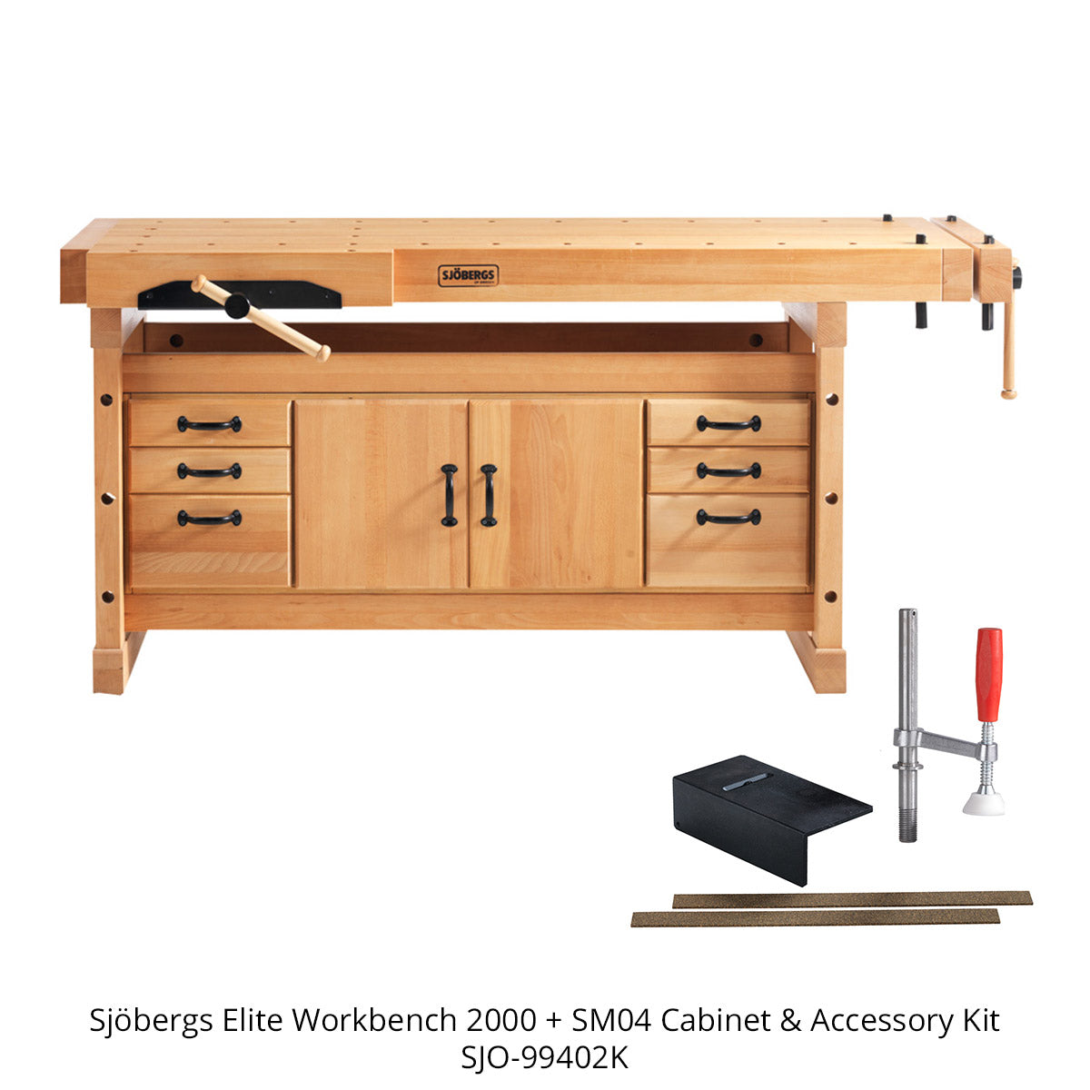 Sjobergs Elite Workbench 2000 + SM04 Cabinet & Accessory Kit
