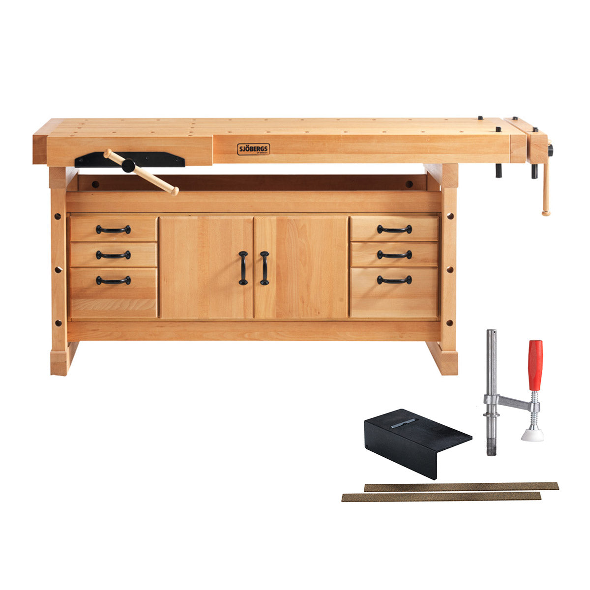 Sjobergs Elite Workbench 2000 + SM04 Cabinet & Accessory Kit