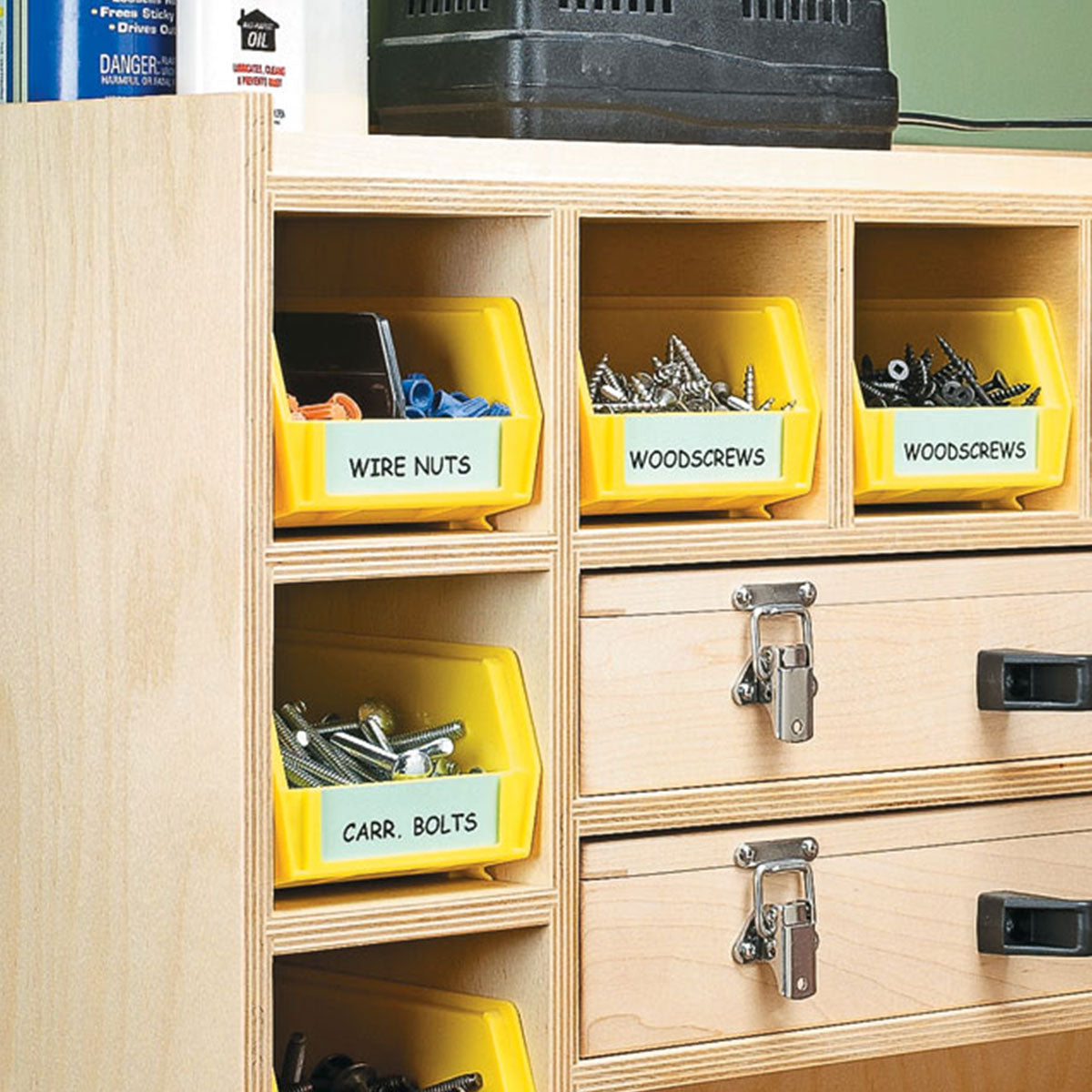 Woodsmith Hardware Cabinet Printed Standard Plan & Premium Shop Drawings