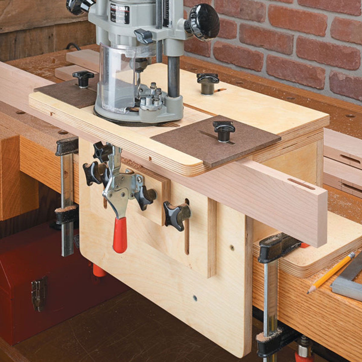 Woodsmith Router Mortising Jig Printed Standard Plan & Premium Shop Drawings