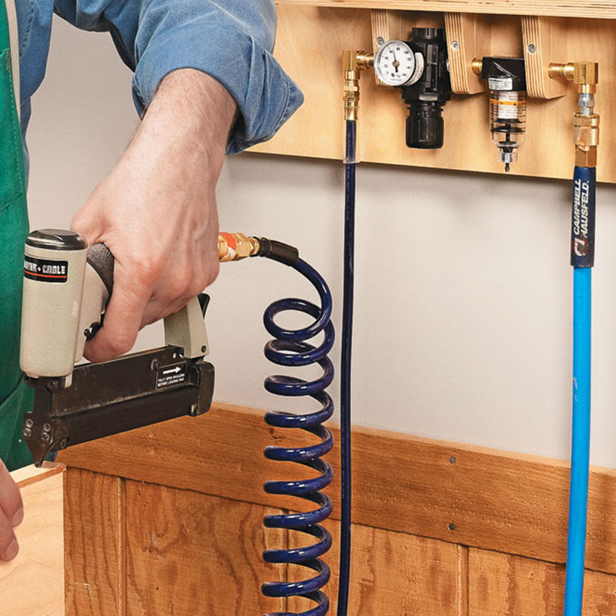 Woodsmith Wall-Mounted Air Tool Cabinet Standard Plan & Premium Shop Drawings