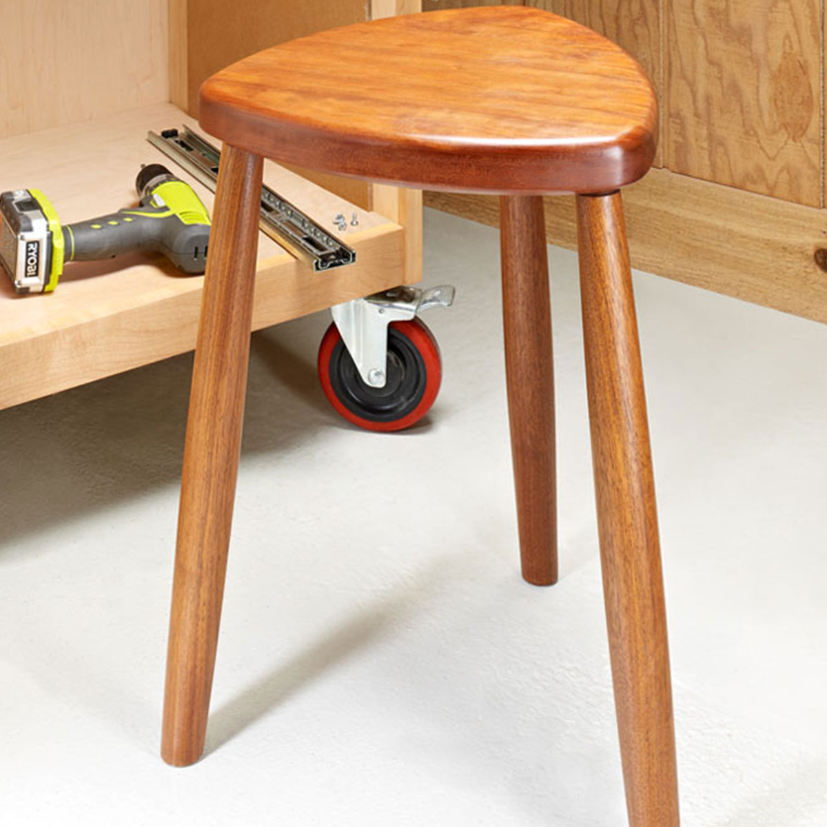 Woodsmith Handy Shop Stool Standard Plan & Premium Shop Drawings