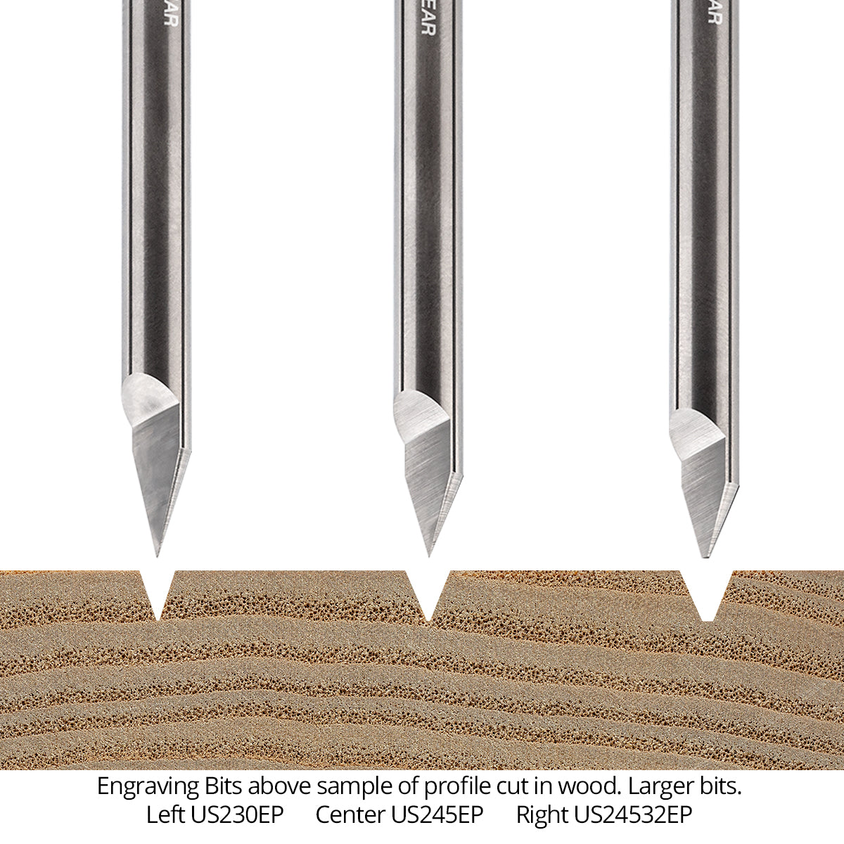 Engraving CNC Router Bits - Solid Carbide