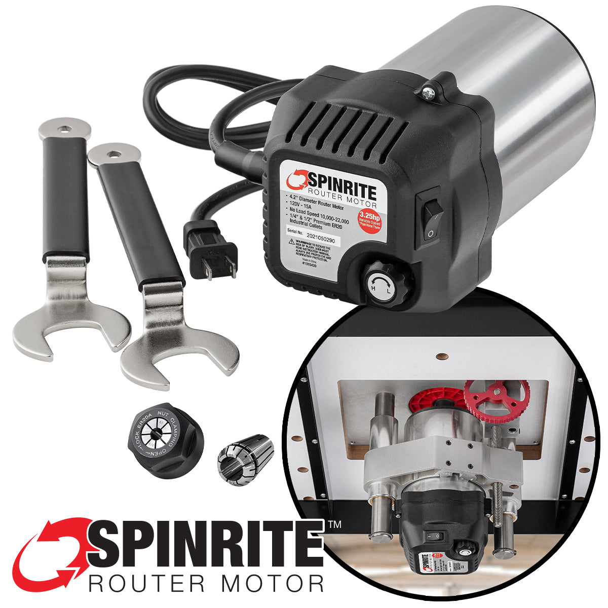 Spinrite Router Motor - Open Box