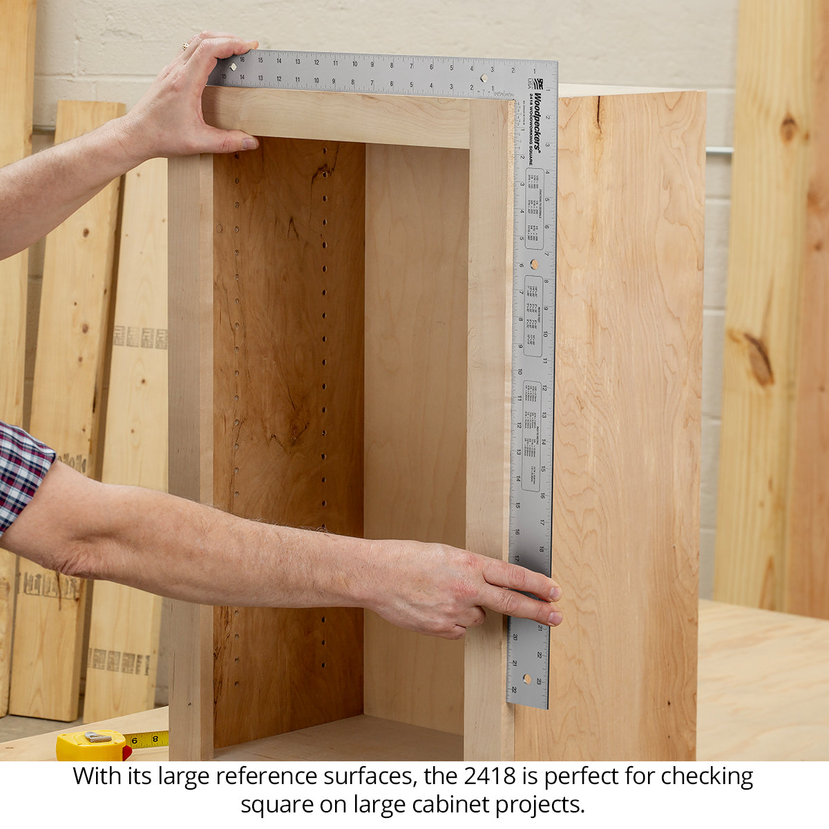 129 & 2418 Stainless Steel Framing Style Woodworking Squares Closeout