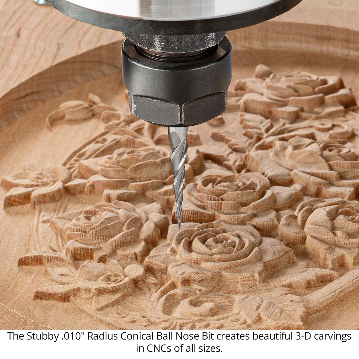 Solid Carbide Stubby Ball Nose CNC Router Bits