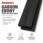 Gaboon Ebony Exotic Thin Stock Lumber