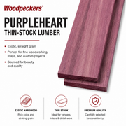 Purpleheart Thin Stock Lumber