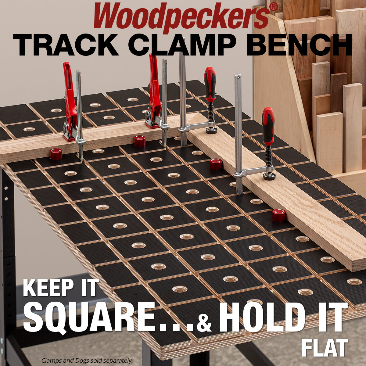 Track Clamp Bench Tops and Benches