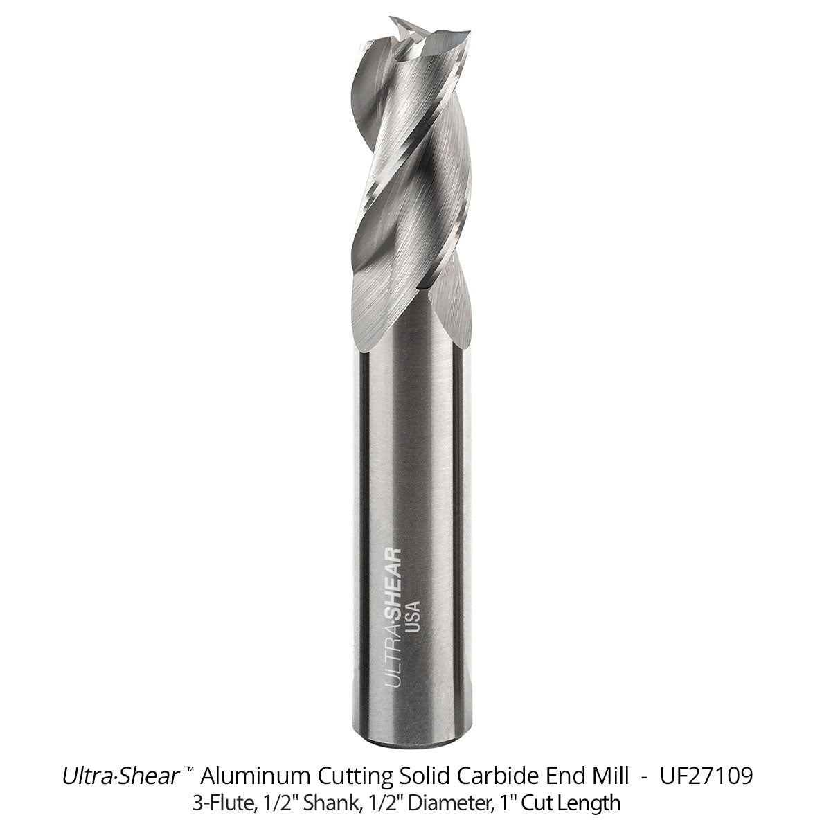 Aluminum Cutting Roughing and Finishing End Mills - Solid Carbide - 3 Flute