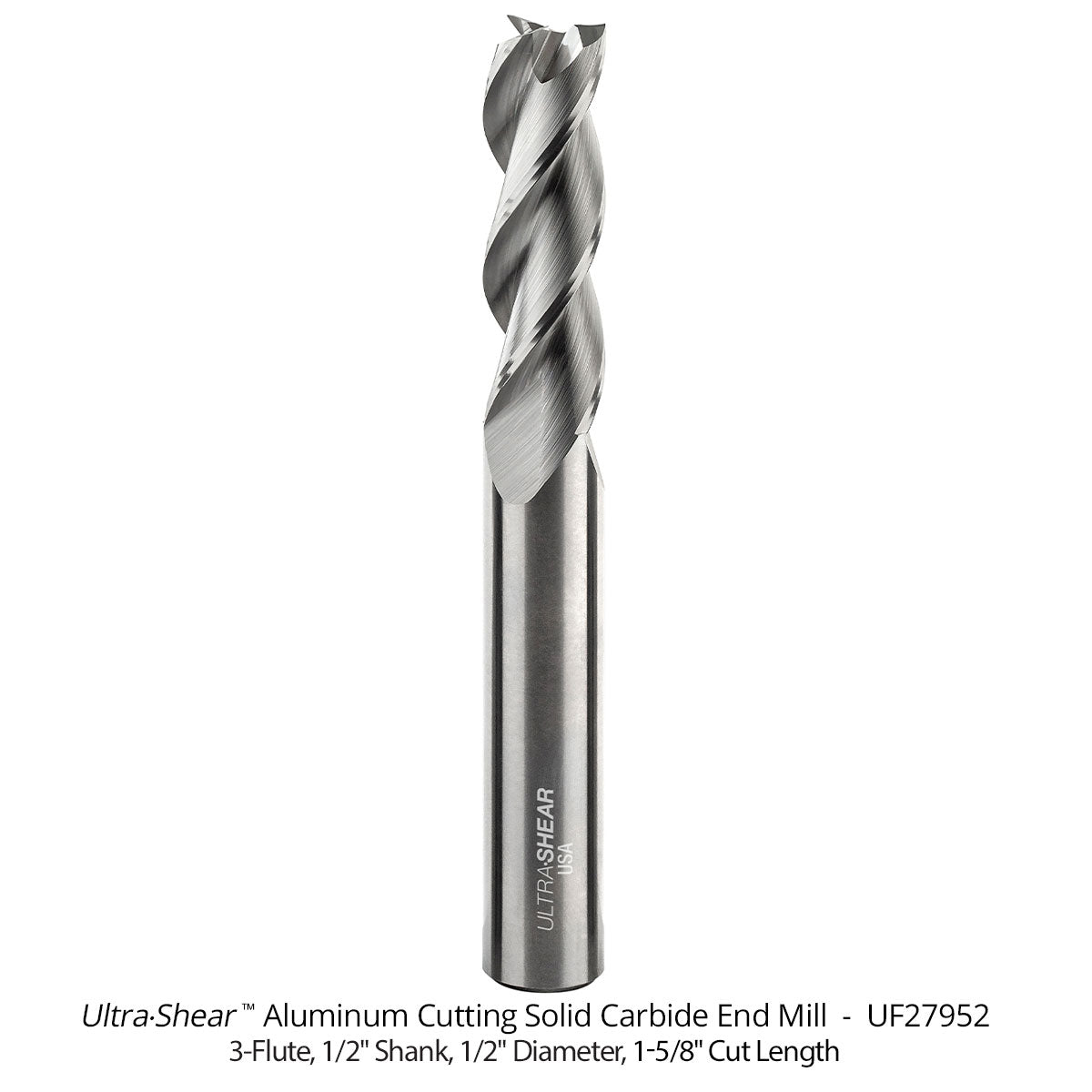 Aluminum Cutting Roughing and Finishing End Mills - Solid Carbide - 3 Flute
