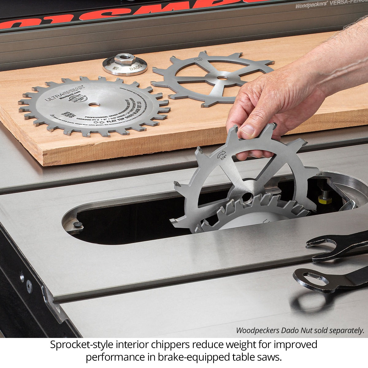 Ultra-Shear Ultimate Stacked Dado 2.0 Saw Blade Set