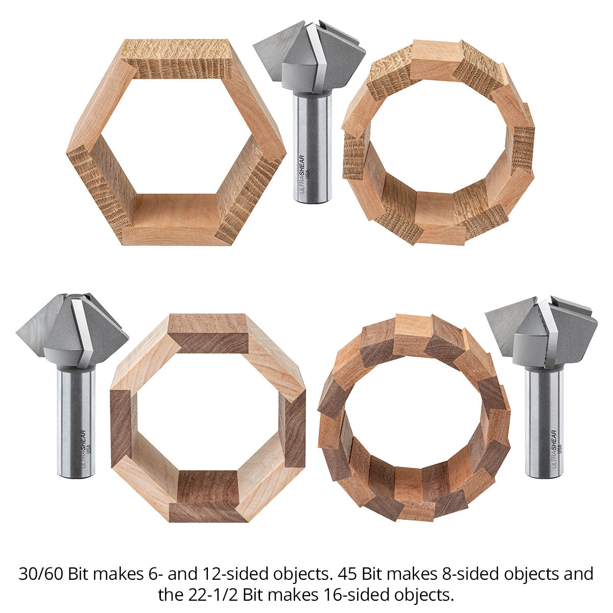 Birds Mouth Router Bits - Carbide Tipped - 3-Flute