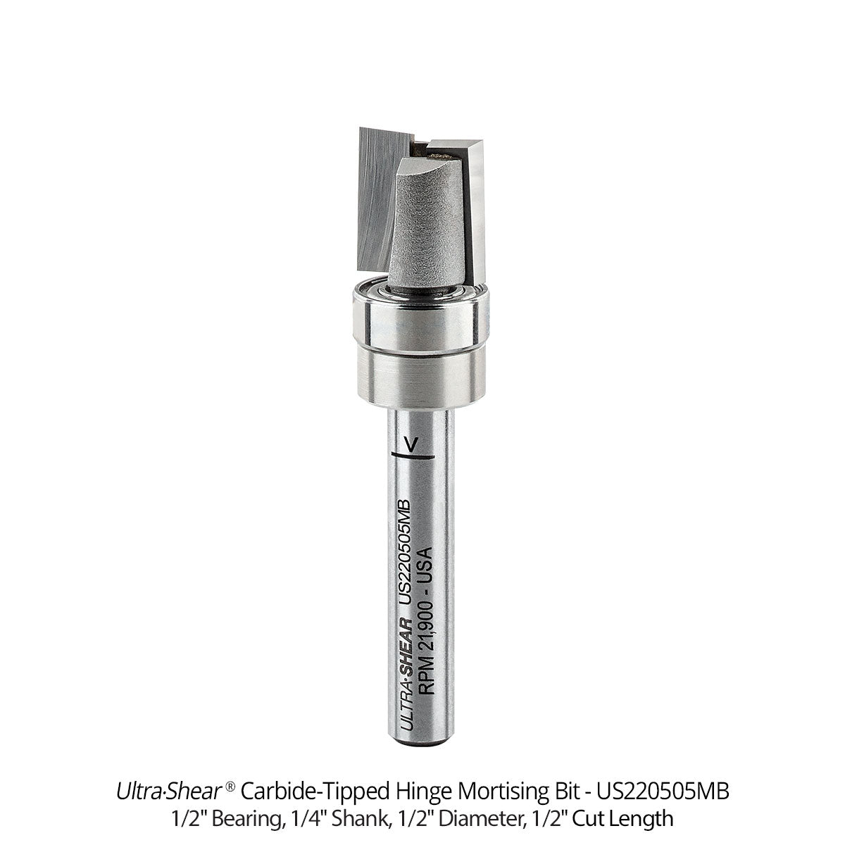 Hinge Mortising Router Bits - Carbide Tipped