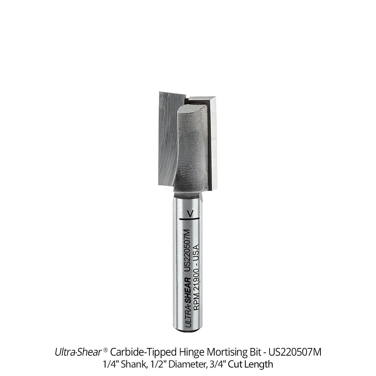 Hinge Mortising Router Bits - Carbide Tipped