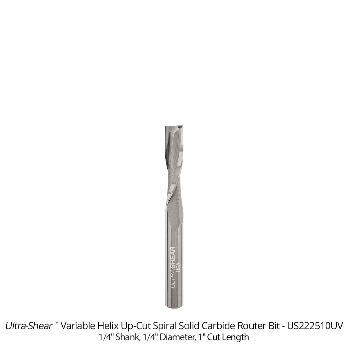 Variable Helix Router Bits - Up-Cut Spiral - Solid Carbide