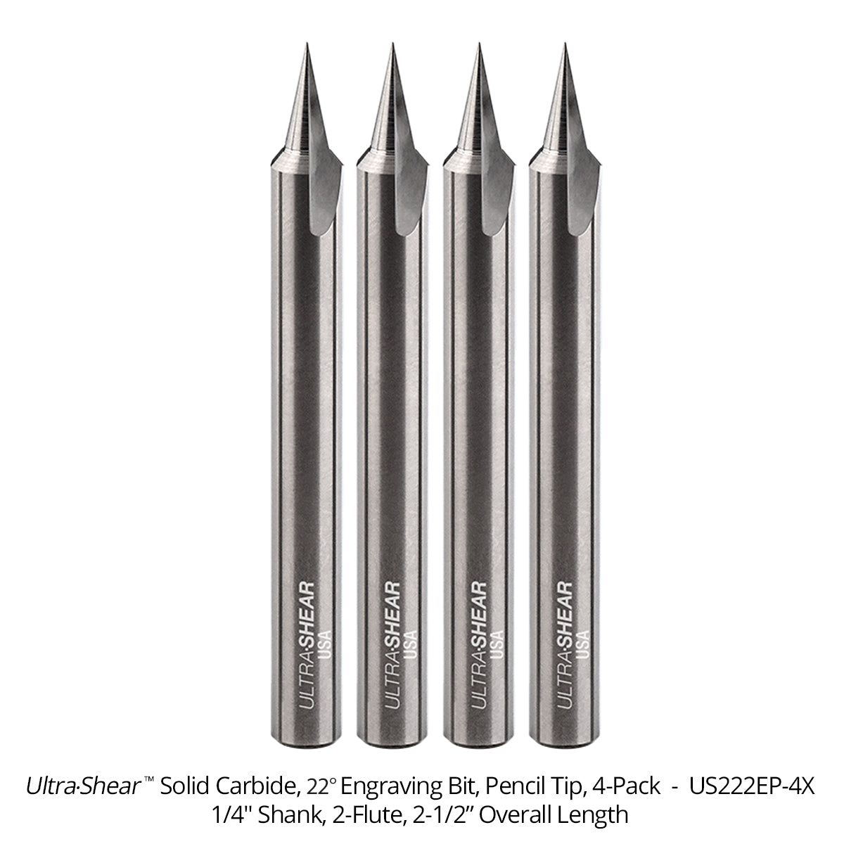 Engraving CNC Router Bits - Solid Carbide
